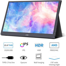Load image into Gallery viewer, G-Story Authorized goods 15.6 inch 1080P HD IPS Touch Type-C Portable Monitor GS156WT+ Switch PS4/PS5
