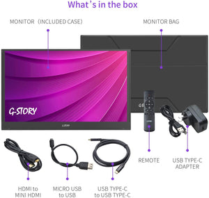 G-Story Authorized goods Ultra-thin T Series Esports Version 17.3 inch FHD 165Hz FPS Gaming Monitor GST173 Switch PS4/PS5